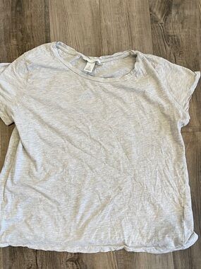 H&M Light Gray Short Sleeve Crewneck Tee